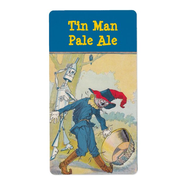 Homebrew labels Tin Man Scarecrow Vintage Oz (Front)
