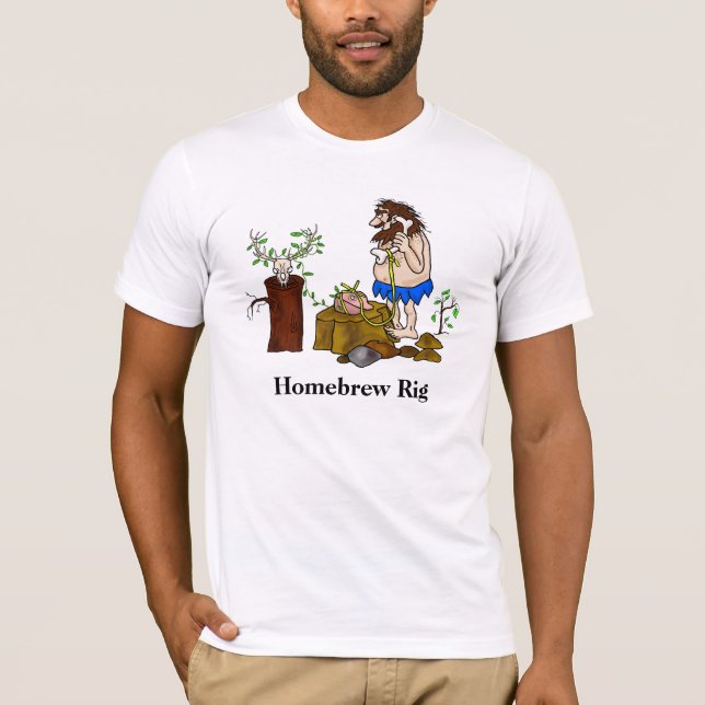 Homebrew Rig Funny Ham Radio T-Shirt (Front)