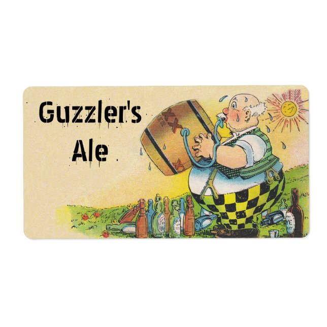 Homebrewing Supplies Beer Brewing Labels Customize (Front)