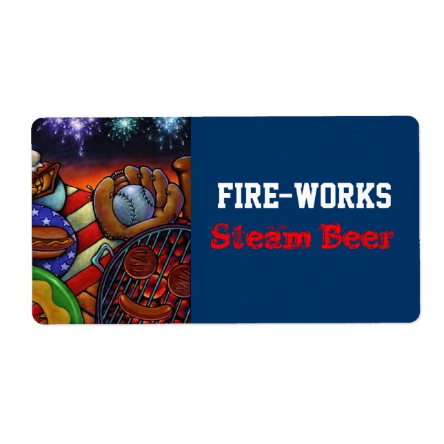 Homebrewing Supplies Beer Brewing Labels Customize (Front)