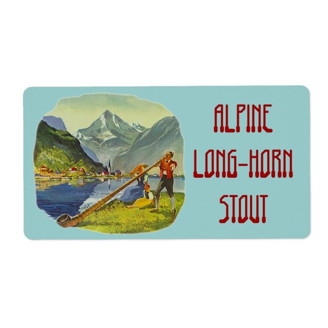 Homebrewing Supplies Beer Brewing Labels Customize (Front)