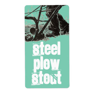 Homebrewing Supplies Beer Brewing Steel Plow Label