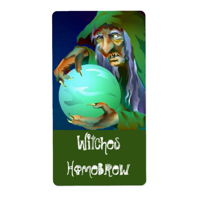 Homebrewing Supplies Beer Brewing Witch Brew Label (Front)