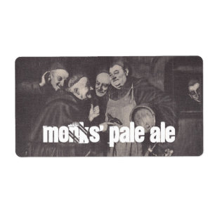 Homebrewing Supplies Beer Label Monks' Pale Ale