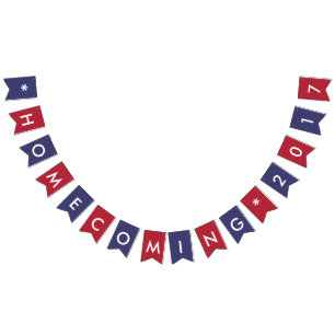 Homecoming 2017 American Flag Colours Typography