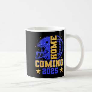 Homecoming 2025 Hoco Football Mama Girl Blue Gold  Coffee Mug