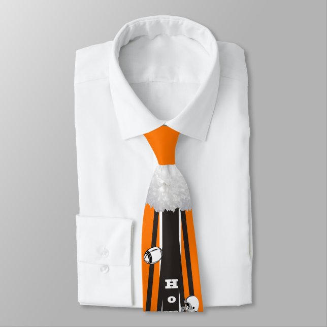 Homecoming Football Mum Neckti Tie (Tied)