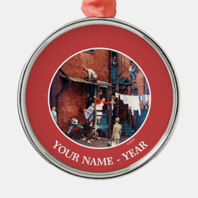 Homecoming G.I. Metal Ornament (Front)