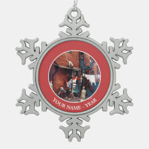 Homecoming G.I. Snowflake Pewter Christmas Ornament