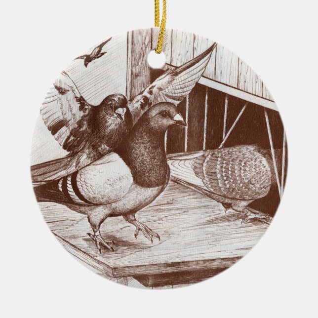 Homecoming Homers Ceramic Ornament (Front)