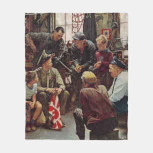 Homecoming Marine Fleece Blanket