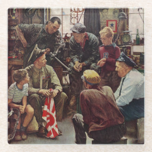 Homecoming Marine Glass Coaster