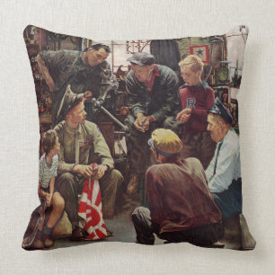 Homecoming Marine Throw Pillow