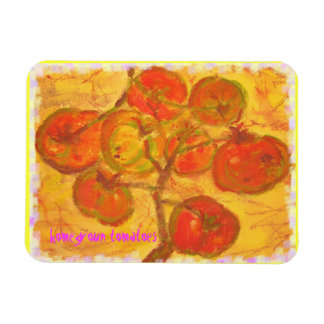 homegrown tomatoes art magnet
