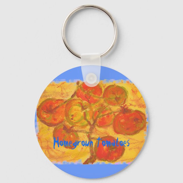 Homegrown Tomatoes Keychain (Front)