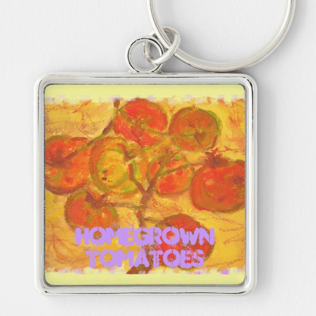 homegrown tomatoes keychain (Front)