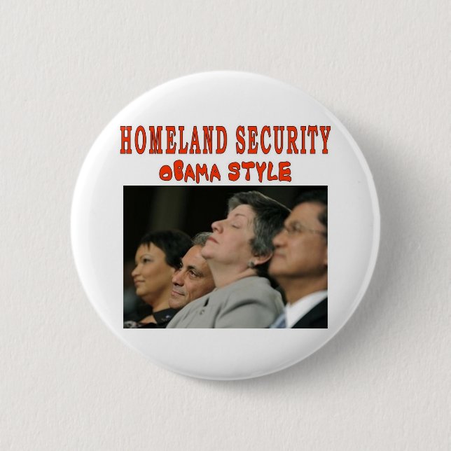 HOMELAND SECURITY 2 INCH ROUND BUTTON (Front)
