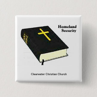Homeland Security 2 Inch Square Button
