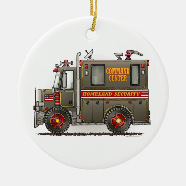 Homeland Security Truck Ornament (Front)