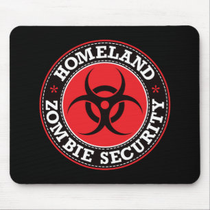Homeland Zombie Security - Red B Mouse Pad