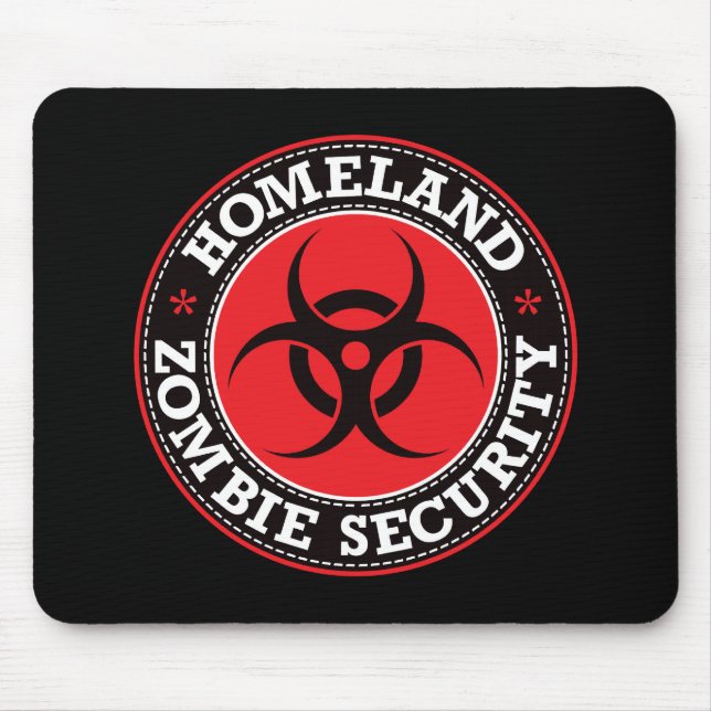 Homeland Zombie Security - Red B Mouse Pad (Front)