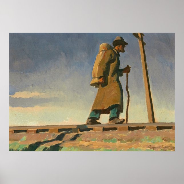 Homeless Man by Maynard Dixon Poster (Front)