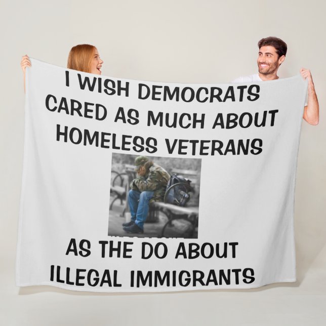HOMELESS VETERANS FLEECE BLANKET (In Situ)