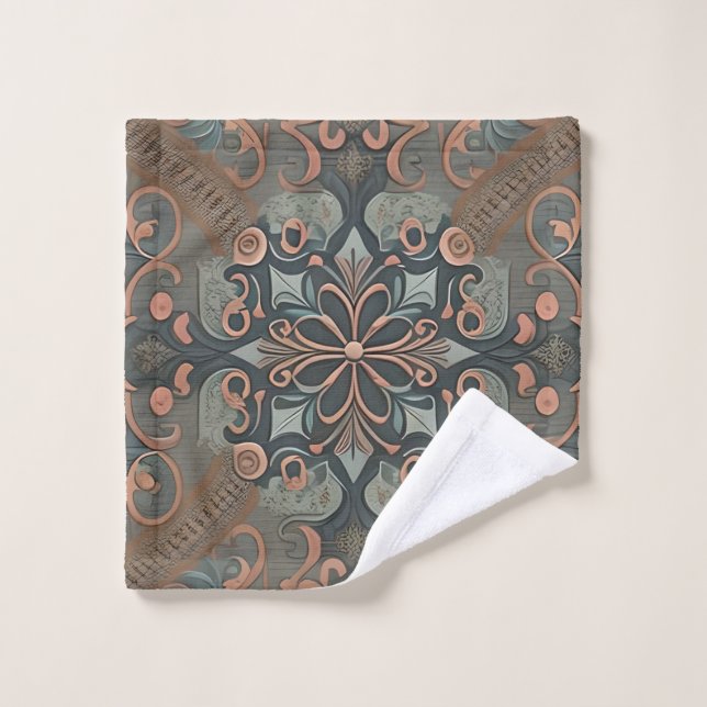 Homely cottage pattern (Gant de toilette)