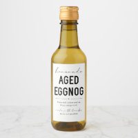 Homemade Aged Eggnog Bottle Label