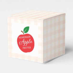 Homemade Apple Fritter Baby Shower Favor Box