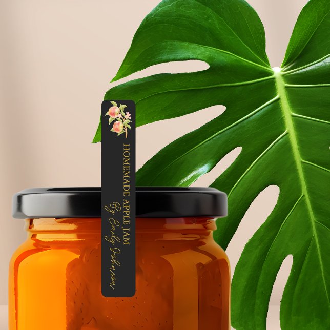 Homemade Apple Jam Thin Label (Creator Uploaded)