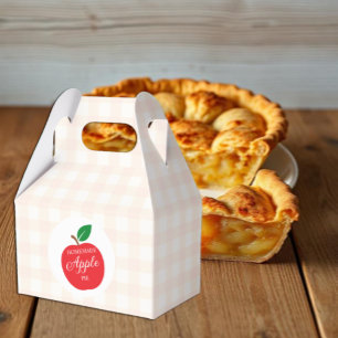 Homemade Apple Pie Baby Shower Favor Box
