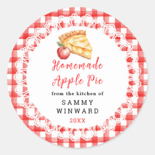 Homemade Apple Pie Food Label