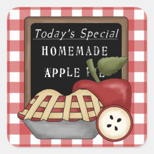 Homemade apple pie fun sticker