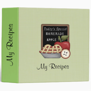 Homemade Apple Pie (Green) Recipe Binder