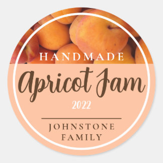 Homemade Apricot Jam Stickers