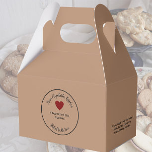 Homemade Baked Goods Ingredients Kraft Paper Brown Favor Box