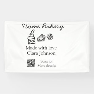 Homemade bakery add your text name custom  banner