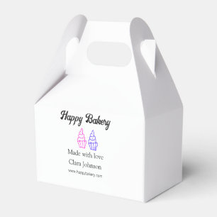 Homemade bakery add your text name custom favor box
