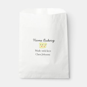 Homemade bakery add your text name custom favour bag