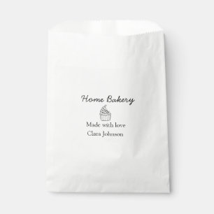 Homemade bakery add your text name custom favour bag