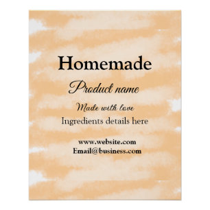 Homemade bakery made with love add text website poster