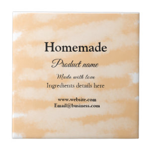 Homemade bakery made with love add text website tile