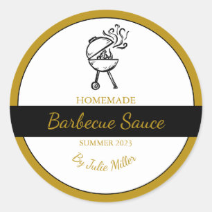 Homemade Barbecue Sauce BBQ Label