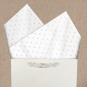 Homemade Bath & Body Black & White Swiss Dots Tissue Paper
