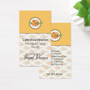 Homemade Bath & Body Calendula Wildflower Gift Tag