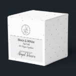 Homemade Bath & Body Packaging | Black & White Favor Box<br><div class="desc">For your handmade and homemade sugar scrubs, lotions, creams, body butters, and soaps, customize this box to accommodate your recipe. Fully customizable, so it can be used for any scent or flavour -- and not just bath and body gifts. We've created these black and white gift boxes so they may...</div>