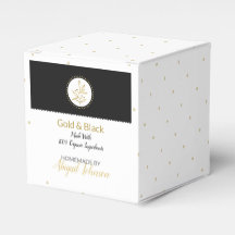 Homemade Bath & Body Packaging | Gold & Black