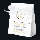 Homemade Bath & Body Packaging | Gold & Black Favor Box<br><div class="desc">For your handmade and homemade sugar scrubs, lotions, creams, body butters, and soaps, customize this box to accommodate your recipe. Fully customizable, so it can be used for any scent or flavour -- and not just bath and body gifts. We've created these black and gold gift boxes so they may...</div>