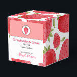 Homemade Bath & Body Packaging | Strawberry Favor Box<br><div class="desc">This cute watercolor strawberries design is fully customizable, so it can be used for any of your strawberry flavoued or scented homemade artisan gifts, but also for sewing and craft projects which have a strawberry theme or strawberries pattern and not just your bath and body gifts. Change the 'name' of...</div>